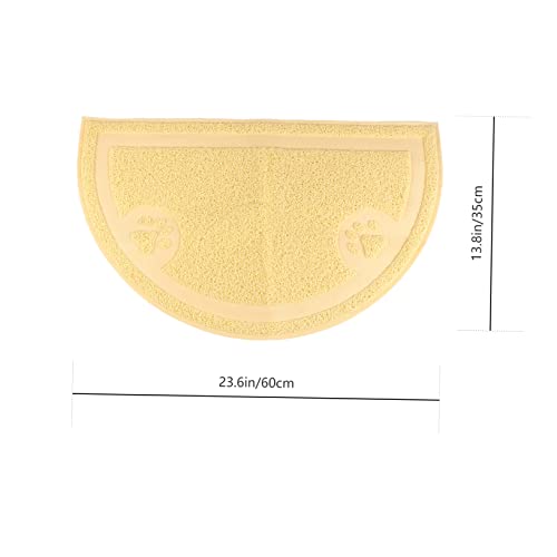 COLLBATH Halbrunde Katzenstreuunterlage rutschfeste PVC-Matte Und Leicht Zu Reinigen Für Haustiere COLLBATH Halbrunde Katzenstreuunterlage rutschfeste PVC-Matte Und Leicht Zu Reinigen Für Haustiere von COLLBATH