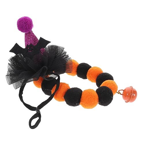 COLLBATH Halloween Kostüm Mit Glocke Kragen Hut Für Party Dekorativ Pet Accessoires von COLLBATH