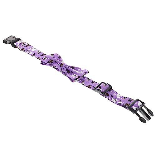 COLLBATH Katzenhalsband Mit Fliege Halloween Design Für Haustiere Kätzchenhalsband Dekoratives Katzenhalsband Haustierpartydekoration von COLLBATH