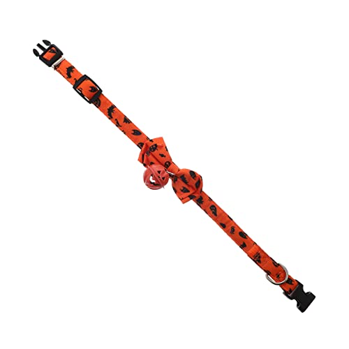 COLLBATH Katzenhalsband Mit Fliege Halloween-Design Haustierhalsband Dekoratives Katzenhalsband Für Kätzchen Festival-katzenhalsband von COLLBATH