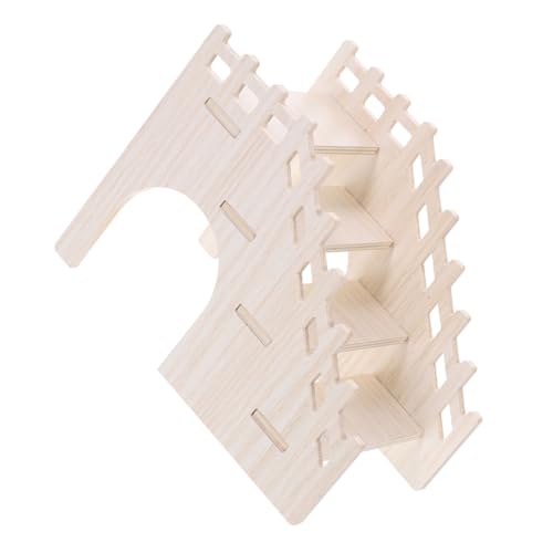 COLLBATH Hamster-aktivitätsspielzeug Aus Holz Leiter Für Kleintiere Kletterturm Für Haustiere Dekoratives Versteck Für Haustiere von COLLBATH