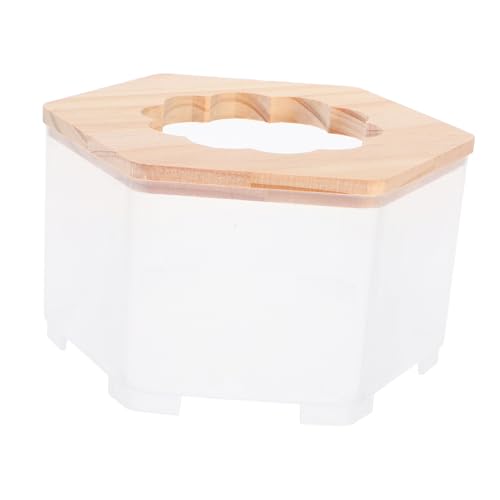 COLLBATH Hamster Badezimmer Toilette Chinchilla-Badestaub kleines Tiertöpfchen Hamstersandbadbadewanne Bad für Kaninchen Badschale für Hamster Hamsterset hölzern Khaki COLLBATH Hamster Badezimmer Toilette Chinchilla-Badestaub kleines Tiertöpfchen Hamstersandbadbadewanne Bad für Kaninchen Badschale für Hamster Hamsterset hölzern Khaki von COLLBATH