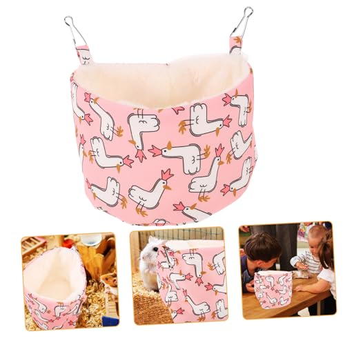 COLLBATH Gemütliche Einstreu für Hamster Warmer Unterschlupf Hängematte Haustierkäfig Hängebett atmungsaktiver Stoff einfacher Reinigungszugang von COLLBATH