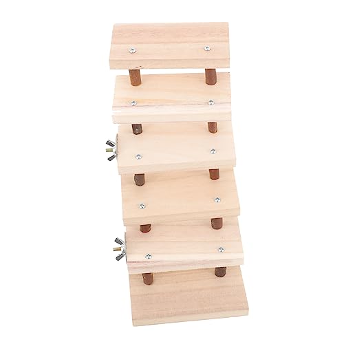 COLLBATH Holzleiter Für Kleintiere Kletterleiter Käfig Plattform Spielzeug Für Hamster Chinchilla Und Ratten Naturholz Klettern Lebensraum COLLBATH Holzleiter Für Kleintiere Kletterleiter Käfig Plattform Spielzeug Für Hamster Chinchilla Und Ratten Naturholz Klettern Lebensraum von COLLBATH