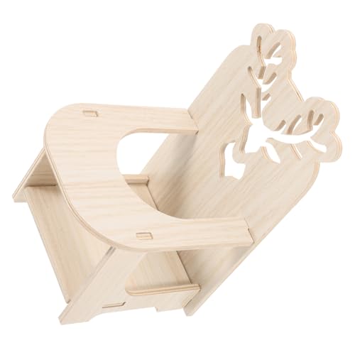 COLLBATH Käfig Miniatur Stuhl Holz Kleiner Hamster Futtersitz Chinchilla Spielzeug Meerschweinchen Accessoire Naturholz COLLBATH Käfig Miniatur Stuhl Holz Kleiner Hamster Futtersitz Chinchilla Spielzeug Meerschweinchen Accessoire Naturholz von COLLBATH