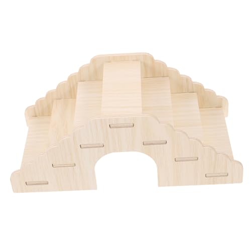COLLBATH Hamster-Kletterleiter Hamstertunnel für Brücke klein Hamsterspielzeug spielzeuge treppenkarre Leiter zum Hamsterversteck Rattenleiter Hamsterhüttenleiter hölzern von COLLBATH