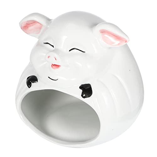 COLLBATH Kleines Haustier-versteck Cartoon Keramikmaterial Wärmespeicherung Praktisch Und Langlebig Für Hamster Chinchilla Und Meerschweinchen Angenehmes Schlafhaus von COLLBATH
