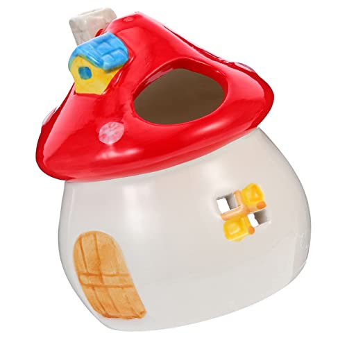 COLLBATH Keramikversteck Für Hamster Rennmaushaus Igelhaus Hamsterhaus Mit Kühlfunktion Kleines Aus Keramik Als Schlafnest Und Spielzeug Für Kleine Haustiere von COLLBATH