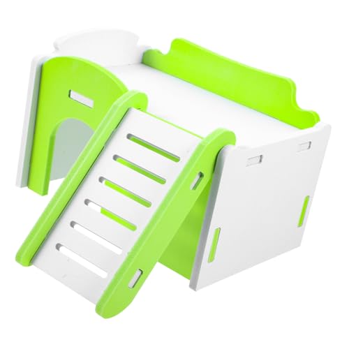 COLLBATH Hamsterhäuser Spielzeug Mit Rampe Doppellagiges Versteck Für Kleintiere Robustes PVC-Material Ruhiges Tierhaus von COLLBATH