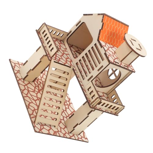 COLLBATH Entzückendes Rattenhaus aus Holz Hamsterversteck Kletterleiter Spielzeug für Zwerghamster COLLBATH Entzückendes Rattenhaus aus Holz Hamsterversteck Kletterleiter Spielzeug für Zwerghamster von COLLBATH