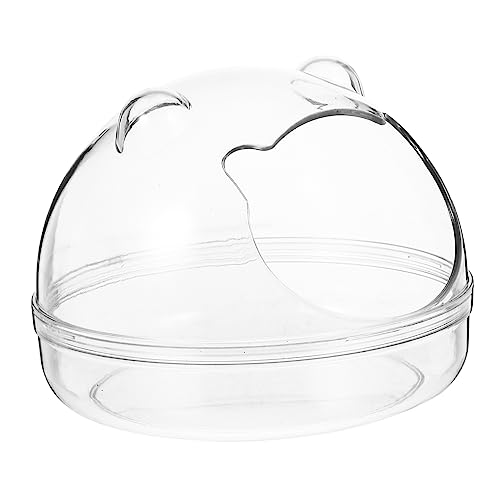 COLLBATH Transparente Haustier-Hamster-badewanne Kleine Haustier-Toilette Geeignet Für Chinchillas Und Hamster COLLBATH Transparente Haustier-Hamster-badewanne Kleine Haustier-Toilette Geeignet Für Chinchillas Und Hamster von COLLBATH