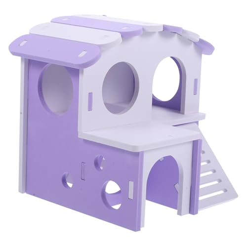 COLLBATH Hamsterhaus Holz Zweistöckig Robustes Versteck mit Rampe Kleintiervilla für Zwerghamster und Kleine Haustiere Ruhiger Rückzugsort Langlebig und Verschleißfest COLLBATH Hamsterhaus Holz Zweistöckig Robustes Versteck mit Rampe Kleintiervilla für Zwerghamster und Kleine Haustiere Ruhiger Rückzugsort Langlebig und Verschleißfest von COLLBATH