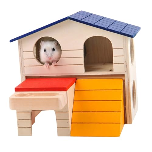 COLLBATH Rattenkäfig Hamster Burg Holz Mini Villa Heimtierbedarf Geruch Meerschweinchen COLLBATH Rattenkäfig Hamster Burg Holz Mini Villa Heimtierbedarf Geruch Meerschweinchen von COLLBATH