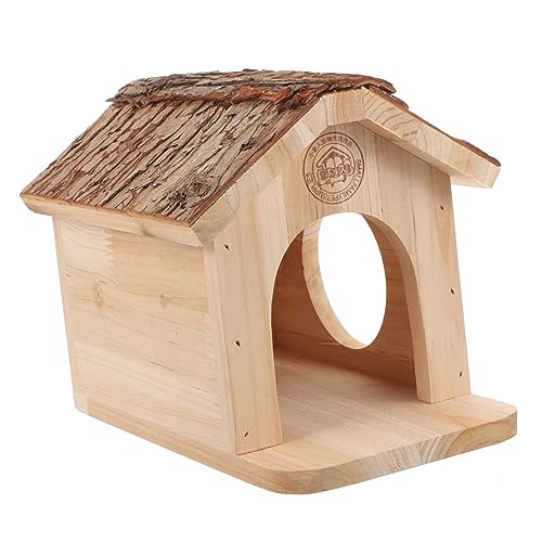 COLLBATH Holz Hamster Haus Atmungsaktive Pet Hamster Hideout Nest Kühlung Haus Pet Schlaf Nest Versteckhütte Hamsterkäfig Zubehör von COLLBATH