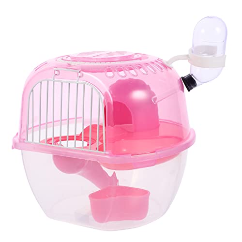 COLLBATH Hamsterkäfig tragbarer Griff Transportbox für Haustiere belüfteter Außenreisekäfig für Hamster und sicher von COLLBATH