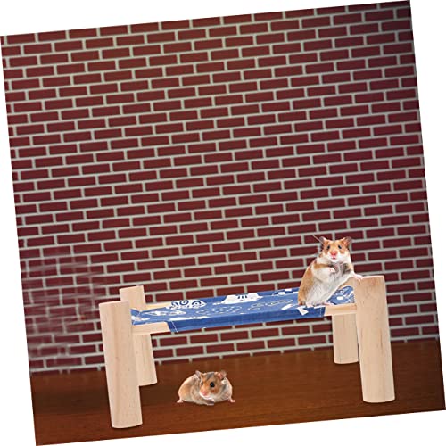 COLLBATH Abnehmbare Hamsterhängematte mit Holzgestell Schlafbett für Haustierhamster Atmungsaktive Hängematte Hamsternest für Kleintiere Langlebiges Haustierbett COLLBATH Abnehmbare Hamsterhängematte mit Holzgestell Schlafbett für Haustierhamster Atmungsaktive Hängematte Hamsternest für Kleintiere Langlebiges Haustierbett von COLLBATH