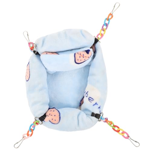 COLLBATH Hamsternest Tierkäfig Schweine Großer Hamsterkäfig Bettwäsche Hamsterbetten Hamsterhaus Träger Hamsterspielzeug Vogelnest Hängematte Hängematten-Nest- Käfige Flanell Blue COLLBATH Hamsternest Tierkäfig Schweine Großer Hamsterkäfig Bettwäsche Hamsterbetten Hamsterhaus Träger Hamsterspielzeug Vogelnest Hängematte Hängematten-Nest- Käfige Flanell Blue von COLLBATH