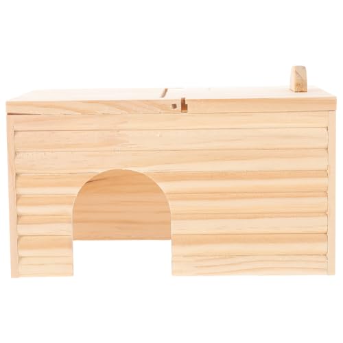 COLLBATH Holz Hamsterhaus Versteck Natürliche Materialien Schlafhaus Kleines Haustier Nest Sicher Ausruhen Spielzeug von COLLBATH