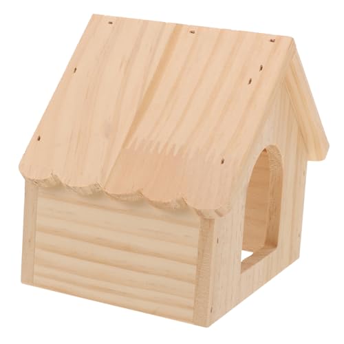 COLLBATH Kleintiergehege Außen Aus Holz Hamsterhaus Mit Dach Schlafhaus Für Hamster Und Eichhörnchen Bezauberndes Rattenhaus Haushalt von COLLBATH