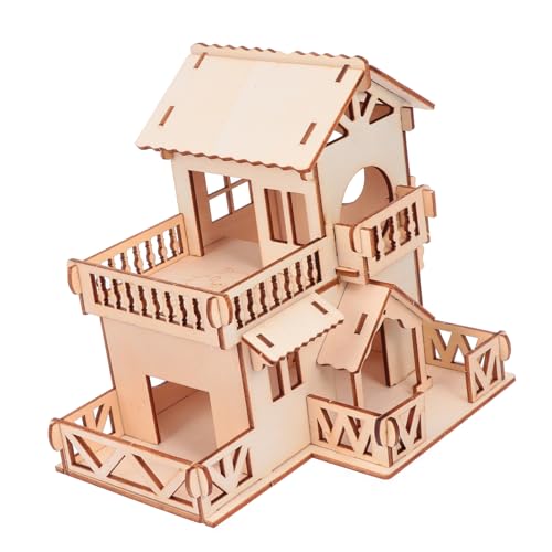 COLLBATH Hamsterhaus Aus Holz Versteck Für Kleintiere Spielzeug Für Zwerghamster Und Mäuse 2-lagig Design COLLBATH Hamsterhaus Aus Holz Versteck Für Kleintiere Spielzeug Für Zwerghamster Und Mäuse 2-lagig Design von COLLBATH