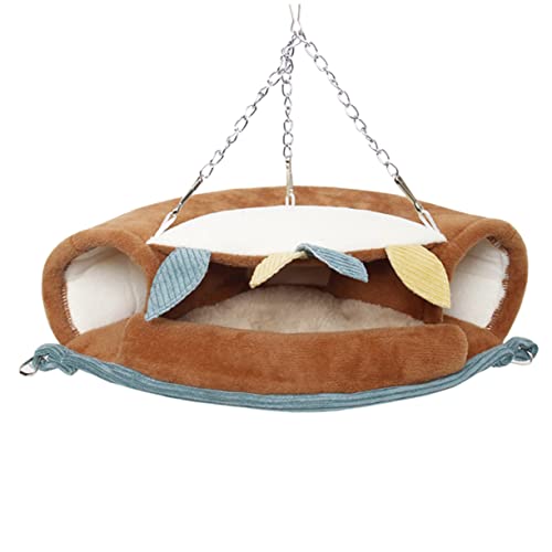 COLLBATH Haustierkäfig-Hängematten für den Winter warmes Hamsternestbett Eichhörnchen-Hängematte Hamster-Hängebett Größe L bequem für Nagetiere von COLLBATH
