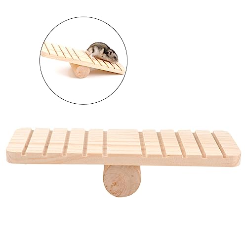COLLBATH Holz-wippe Für Kleintiere Kauspielzeug Für Hamster Mäuse Und Rennmäuse Spielplatz Und Versteck Für Kleine Haustiere Spielen Und Entspannen von COLLBATH