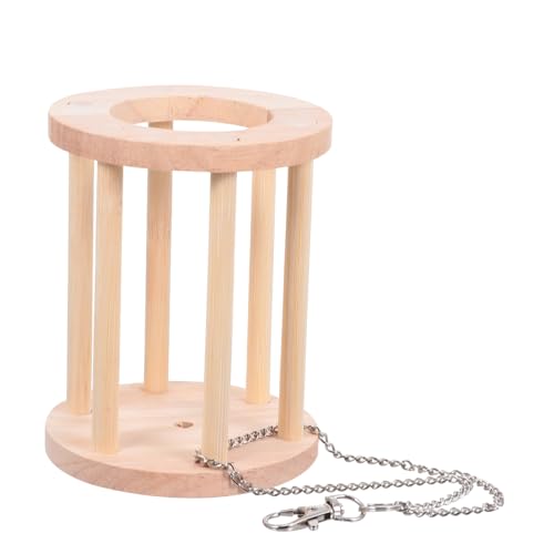 COLLBATH Hasengrasständer Kaninchenspielzeug Kaninchengrasregal zum Aufhängen Guinea-Feeder Spielzeuge Regalkrippe Hasen Heuraufe Heuhalter für Hasen Kaninchenhalter Hasengrasregal hölzern von COLLBATH