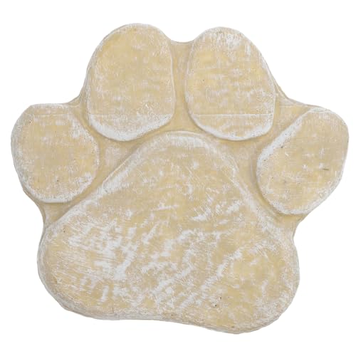 COLLBATH Grabstein Für Hunde Mit Pfotenabdruck Garten-gedenkstein Aus Harz Grabmarkierung Für Haustiere Im Freien von COLLBATH