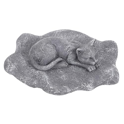 COLLBATH Haustier Grabstein Gedenktafel Resin Wetterfeste Gartendeko Haustierdenkmal Tierfreundliche Grabdekoration in Felsoptik Langlebige Gartenfigur für Verstorbene Haustiere von COLLBATH