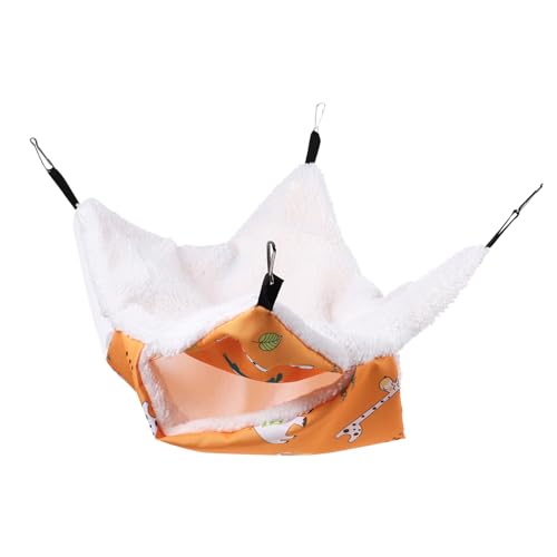 COLLBATH Chinchilla-hängematte Hängendes Meerschweinchenbett Warmes Hamsterbett Rattenbedarf Winterversteck Für Kleine Tiere von COLLBATH