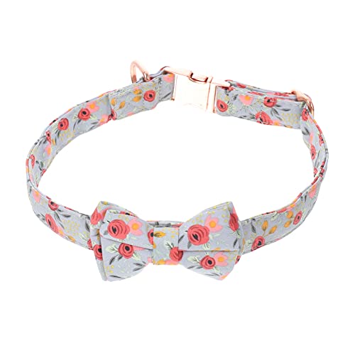 COLLBATH Haustier-kostüm-zubehör Katzenhalskette Mit Gänseblümchen-Blumendruck Bequemes Baumwollhalsband Für Rosenclip Grau COLLBATH Haustier-kostüm-zubehör Katzenhalskette Mit Gänseblümchen-Blumendruck Bequemes Baumwollhalsband Für Rosenclip Grau von COLLBATH