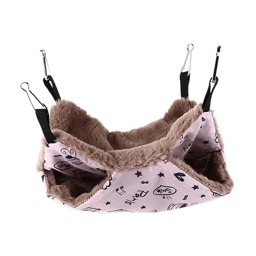 COLLBATH Dicke Plüsch Hamster Hängematte Für Haustier Schaukel Hängen Bett 20x20cm Tasse Gemütliche Nest von COLLBATH