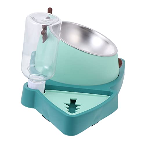 COLLBATH Pet Slow Feeding Bowl Mit Automatischem Wasserspender Anti-verschüttung -freies Material Für Hunde Und Katzen DREI-eins Design von COLLBATH