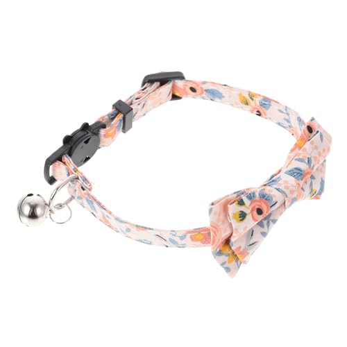 COLLBATH Einstellbares Katzenhalsband Mit Schleife Für Kitten Baumwollmaterial Halsband Dekoratives Haustierbedarf von COLLBATH