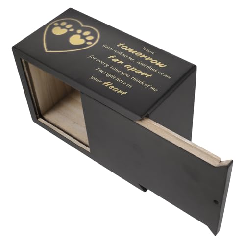 COLLBATH Holzurne Für Haustiere Gedenkurne Für Haustiere Für Hunde Und Katzen Asche Aus Holz Urne Für Einäscherung Behälter Für Haustierasche Box Für Tiere Ascheflasche von COLLBATH