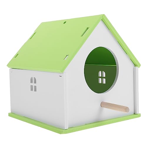 COLLBATH Haustier Vogelnest Vogelhaus Im Freien Vogelhütte Aus Garten Vogelhaus Papagei Vogelhaus Gartenvogel Vogelfutterhaus Hängendes Papageienhaus Tigerfell Gartenbaum PVC von COLLBATH