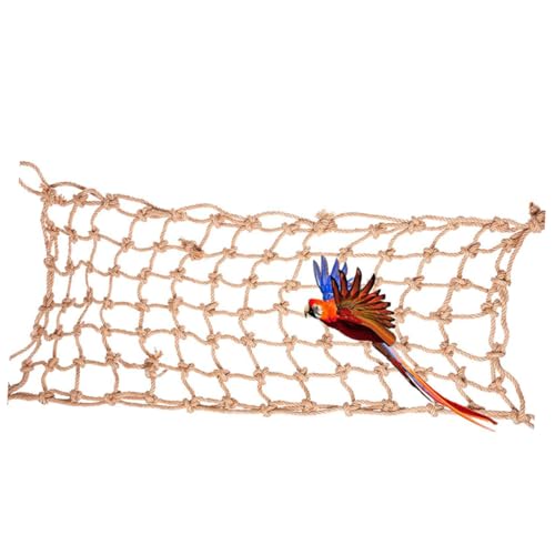 COLLBATH Mittleres/großes Papagei-kletternetz Spielzeug Haustier-hängenetz Seilspielzeug 50x100 cm Papagei-Spiel-fitnessstudio-verbesserung von COLLBATH