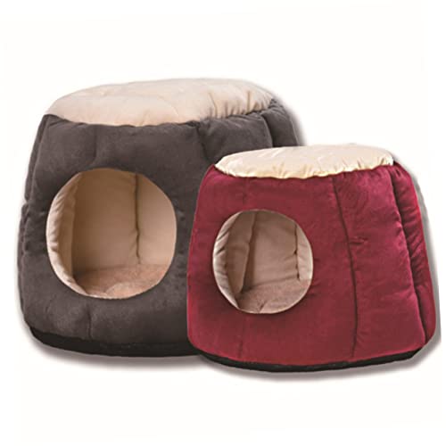 COLLBATH Runde Hundehütte Winterkäfig Warmes Haustierhaus Schlafbett Hundezelt Haustierhöhle Hundehöhle COLLBATH Runde Hundehütte Winterkäfig Warmes Haustierhaus Schlafbett Hundezelt Haustierhöhle Hundehöhle von COLLBATH