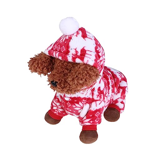 COLLBATH Haustierkleidung Hunde-Outfits Outdoor-Bekleidung Hundekleidung Kleider Party-Hundetuch Haustier-Partykostüm Elch vierbeinige Kleidung Weihnachtstuch von COLLBATH