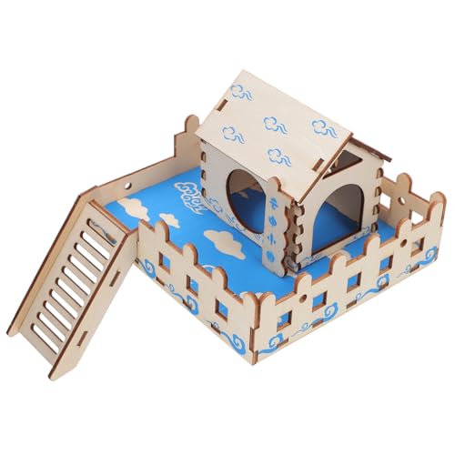 COLLBATH Haustierbett Kletterleiter für Haustiere Hamsterspielzeughamster Klettern Hamster Hamster käfig holzspielzeug kleine Kletterspielzeuge Nest für Hamster hölzern Brown von COLLBATH