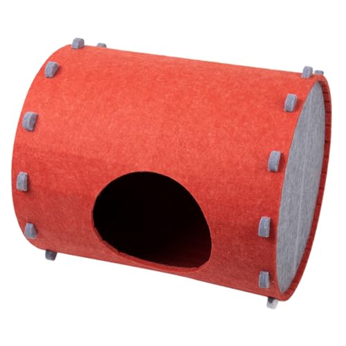 COLLBATH Haustierbett Multifunktionales Katzenhaus Kratzfestes Katzenhaus Katzenhütte Geschmeidiger Katzenplatz Hundenest Welpenhaus Katze Eigentumswohnung Tunnelbett Für Katzen Gefühlt Rot COLLBATH Haustierbett Multifunktionales Katzenhaus Kratzfestes Katzenhaus Katzenhütte Geschmeidiger Katzenplatz Hundenest Welpenhaus Katze Eigentumswohnung Tunnelbett Für Katzen Gefühlt Rot von COLLBATH