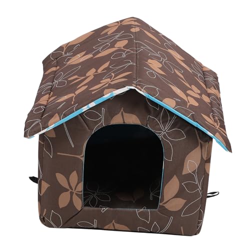 COLLBATH Katzenzelt Outdoor Wetterfestes Katzenhaus Schlafnest Für Katzen Komfortabel Und Sicher Für Haustiere von COLLBATH