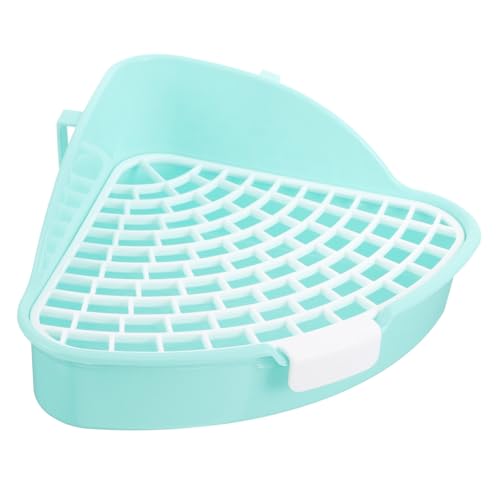 COLLBATH Dreieckige Kaninchentoilette Aus Kunststoff Ecke Passend Anti-Fall-Rand Für Hasen Platzsparendes Bett Zubehör Für Kleine Haustiere COLLBATH Dreieckige Kaninchentoilette Aus Kunststoff Ecke Passend Anti-Fall-Rand Für Hasen Platzsparendes Bett Zubehör Für Kleine Haustiere von COLLBATH