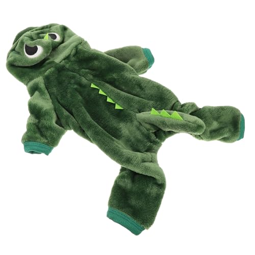COLLBATH Warmhaltende Kleidung Für Haustiere Dinosaurier-kostüm Für Hunde Stilvoller Mantel Mit Kapuze Für Welpen Foto-Requisite Praktisch Und Bequem Grün COLLBATH Warmhaltende Kleidung Für Haustiere Dinosaurier-kostüm Für Hunde Stilvoller Mantel Mit Kapuze Für Welpen Foto-Requisite Praktisch Und Bequem Grün von COLLBATH