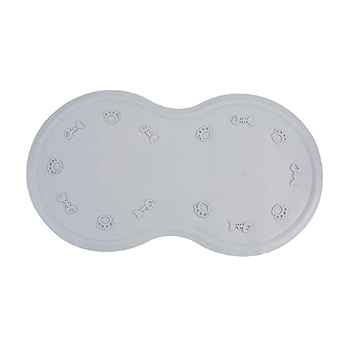 COLLBATH Futtermatte Aus Geruchsneutralem Silikon rutschfeste Unterseite Für Hunde Und Katzen Geeignet Für Trockenfutter Nassfutter Und Leckerlis von COLLBATH