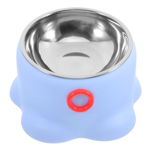COLLBATH Haustiernapf Aus Edelstahl Futterstation Für Katzen Anti-rutsch-haustiernapf Hundefutter Gericht Edelstahl -fütterungsschale Futternäpfe Für Katzen Rostfreier Stahl Sky-Blue von COLLBATH