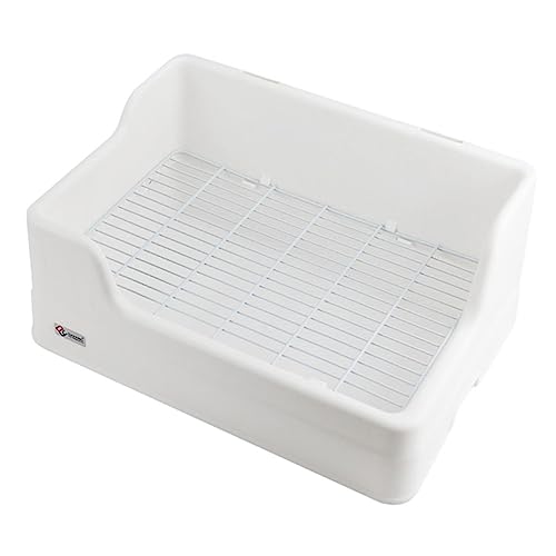 COLLBATH Haustiertoilette Haustiere Hasentablett Groß Käfigtoilette Käfig Toilette Mülleimer Toilette Klein Kleines Tablett Kaninchen Hasenstreu-einstreu Hasenkäfig Drinnen Weiß Plastik COLLBATH Haustiertoilette Haustiere Hasentablett Groß Käfigtoilette Käfig Toilette Mülleimer Toilette Klein Kleines Tablett Kaninchen Hasenstreu-einstreu Hasenkäfig Drinnen Weiß Plastik von COLLBATH