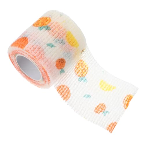 COLLBATH Selbsthaftender Hundeverband Vliesband Für Pfoten Wunden Obstmuster Haustierverbände Hochelastisches Material von COLLBATH