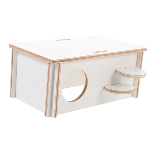 COLLBATH Kleines Holzhaus Für Hamster Mäuse Rennmäuse Zum Verstecken Spielen Und Ausruhen Haustier Zubehör Aus Natürlichem Holz Sicher Und Langlebig COLLBATH Kleines Holzhaus Für Hamster Mäuse Rennmäuse Zum Verstecken Spielen Und Ausruhen Haustier Zubehör Aus Natürlichem Holz Sicher Und Langlebig von COLLBATH