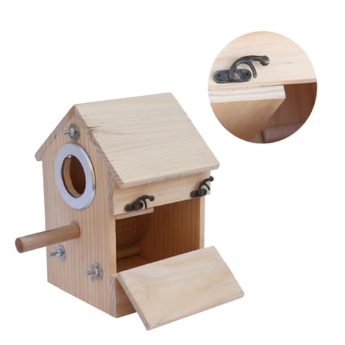 COLLBATH Holz für Zucht Natürliche Vogelzuchtbox mit Linker oder Rechter Öffnung und Langlebig für Innen und Außenbereiche COLLBATH Holz für Zucht Natürliche Vogelzuchtbox mit Linker oder Rechter Öffnung und Langlebig für Innen und Außenbereiche von COLLBATH